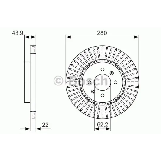 Disc Frana BOSCH 0 986 479 B05