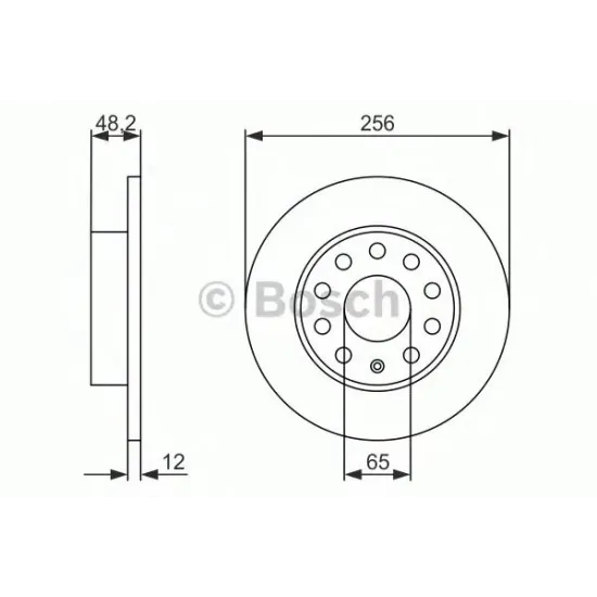 Disc Frana BOSCH 0 986 479 B78