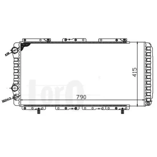 Racire Motor, Radiator LORO 009-017-0006