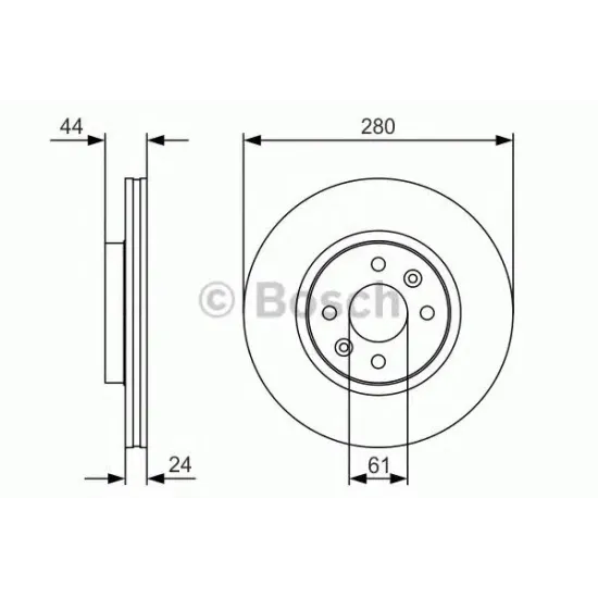 Disc Frana BOSCH 0 986 479 R67