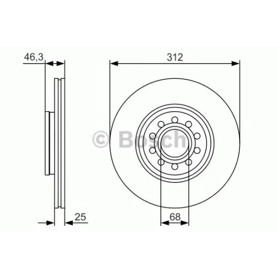 Disc Frana BOSCH 0 986 479 S23