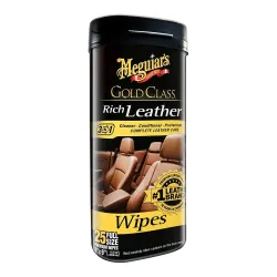 Servetele Intretinere Piele Meguiar's Rich Leather Wipes, 30 buc