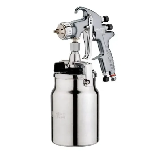 Pistol de vopsit DeVilbiss Advance HD Conventional Suction, cupa metal 1000 ml, duza:1.8, consum aer de la 345 l/min 3.5bari DE VILBISS ADV-S443-18