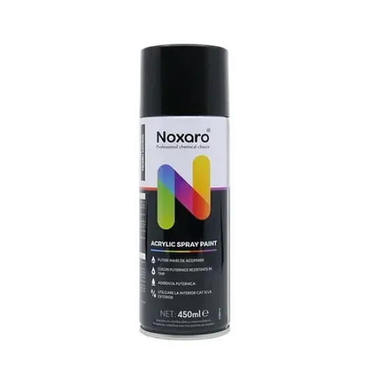 Vopsea spray culoare Negru Lucios 450ml NOXARO NXVPS018